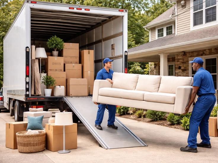Crew loading a residential move